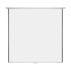 Super View 70 Inch x 70 Inch Wall Electric Remote White Projector Screen